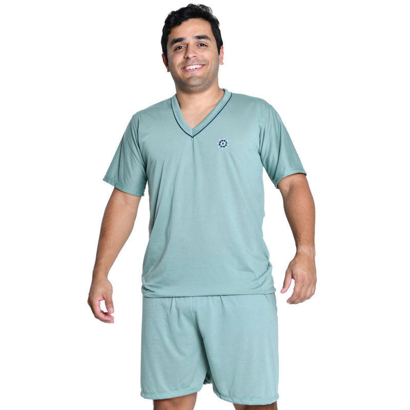 Pijama Masculino Curto Verde