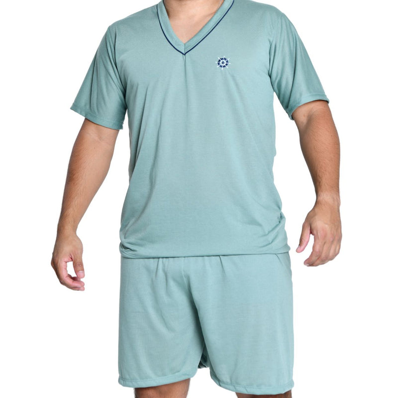 Pijama Masculino Curto Verde