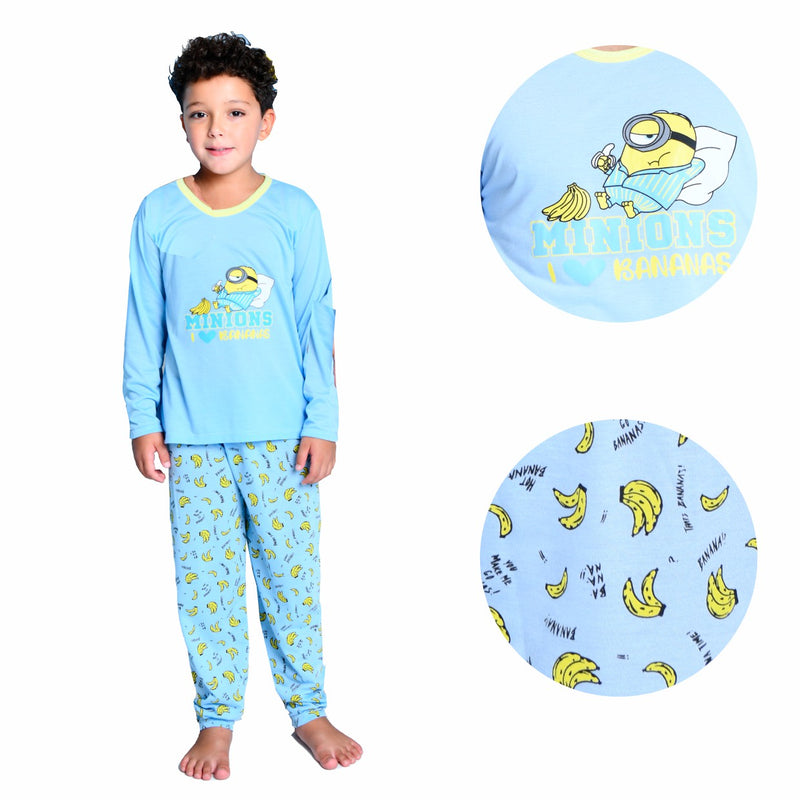 Pijama Infantil Longo Menino Minions AZC Familia