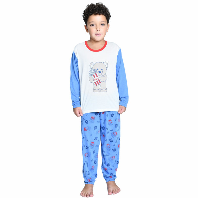 Pijama infantil Menino Longo Família Urso Netflix