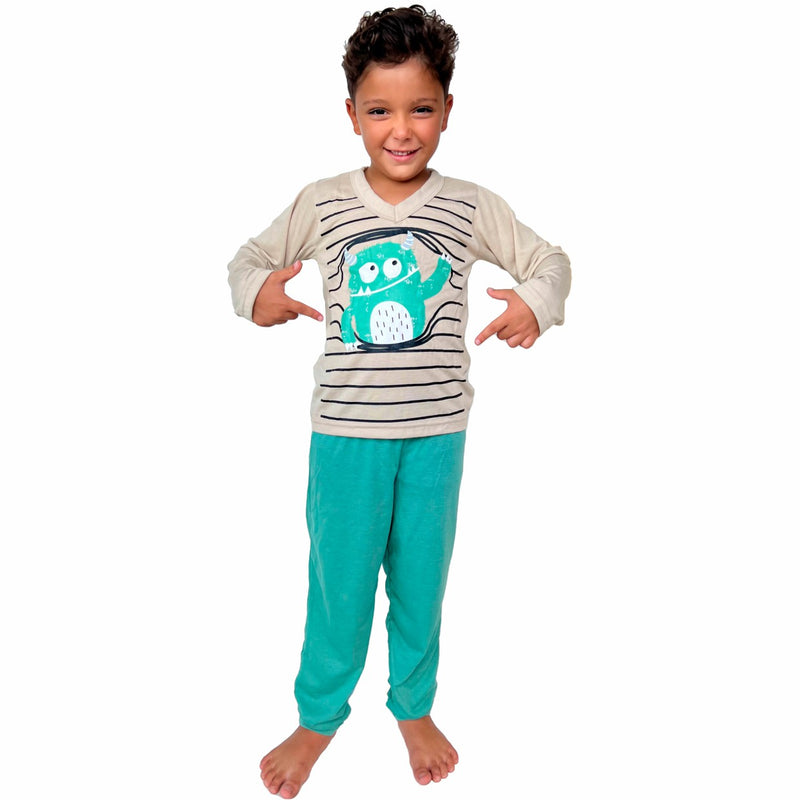 Pijama Infantil Menino Curto ET Monstro