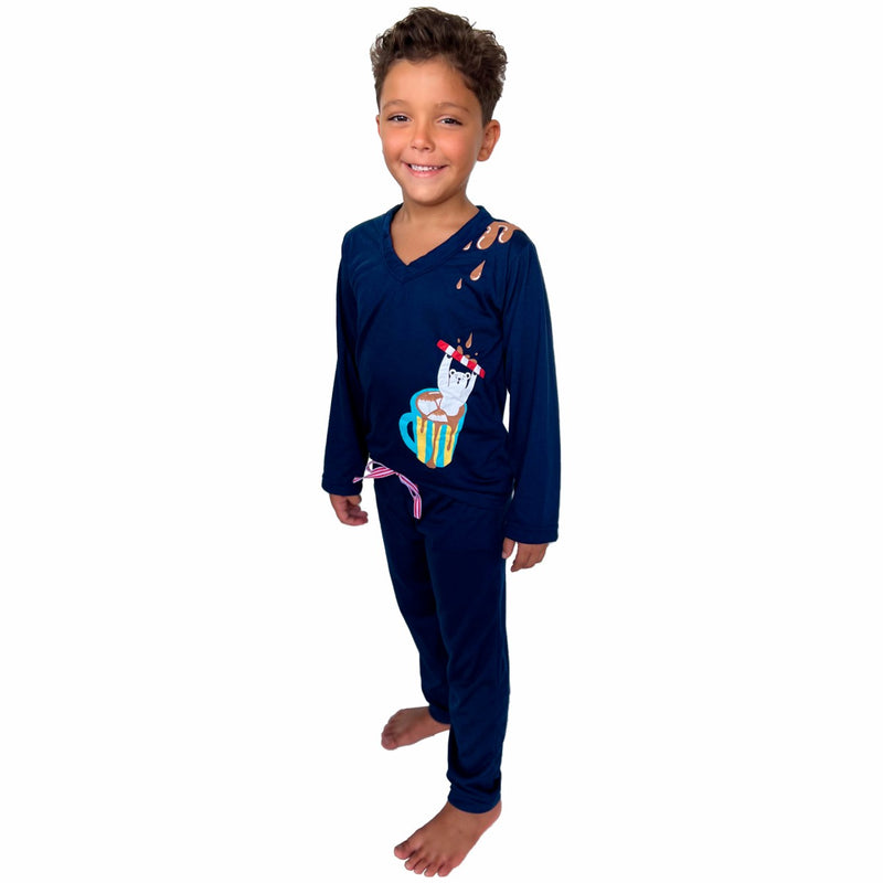 Pijama Longo Infantil Menino Toddy Urso