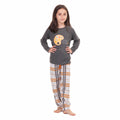 Pijama Infantil Menina Longo Arte XDZ Cinza