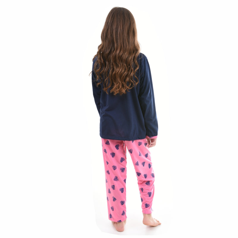 Pijama Infantil Longo Menina Love Azul