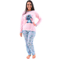 Pijama Longo Feminino Personagens Estampas Lilo Stitch