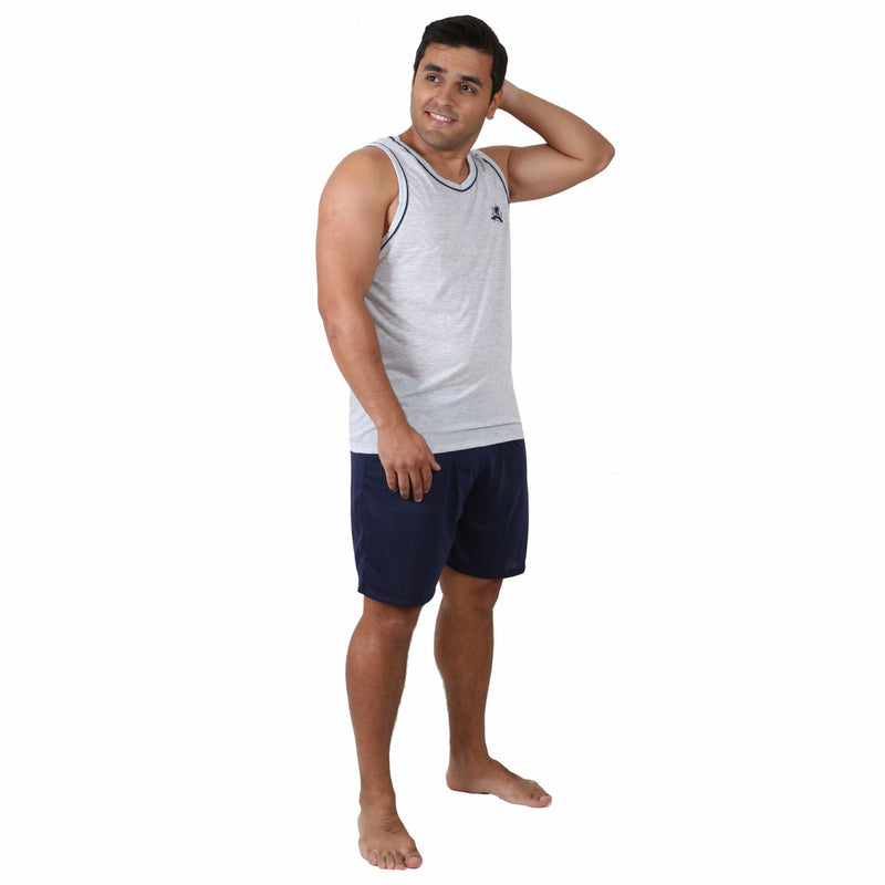 Pijama Masculino Camiseta Lisa