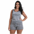 Baby Doll Camiseta Mescla Cinza